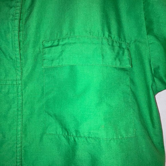 Josephine Womens Short Sleeve Tab-front Green Blouse Size 10 - Picture 5 of 12
